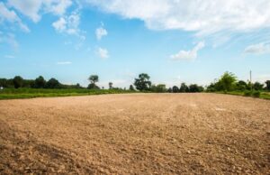 Empty plot of land